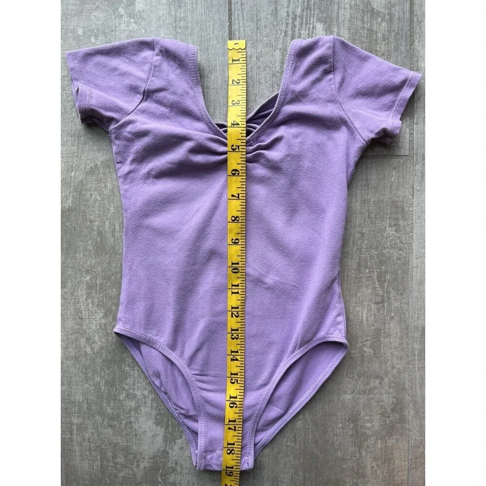 Girls Lavender Purple One Piece Leotard Dance Ballet Gymnastics Bodysuit 120cm 6